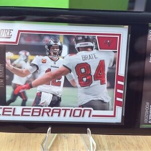 Panini 2022 Score Celebration Card with Red and White Accents
